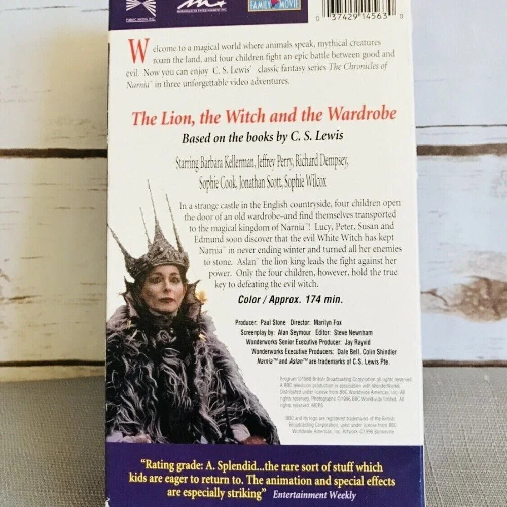 THE LION, THE WITCH AND THE WARDROBE VHS Home Video Tape Two Tape - Picture 2 of 4